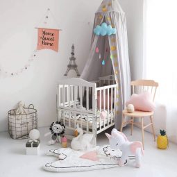 Kinderzimmer Zelt zum Aufhängen, Kinderzelt, Babybett Himmel, Versteck, Moskitonetz