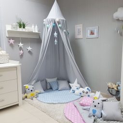 Kinderzimmer Zelt zum Aufhängen, Kinderzelt, Babybett Himmel, Versteck, Moskitonetz