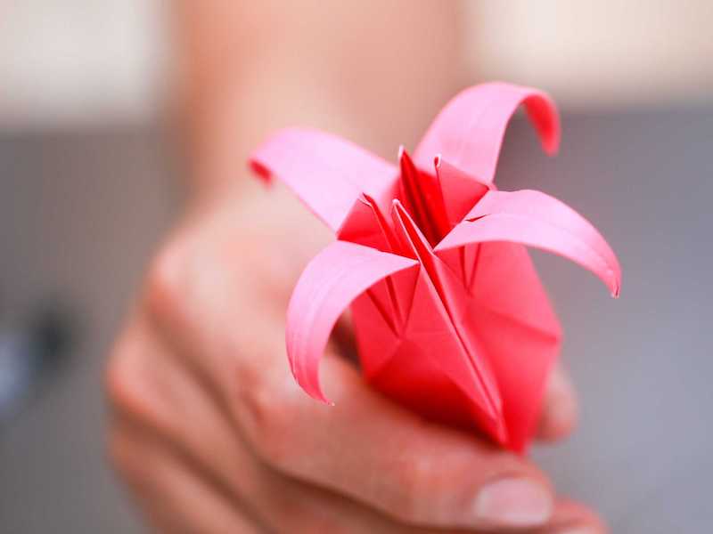 Blumen falten kinder origami rosa lilie fertig.jpeg