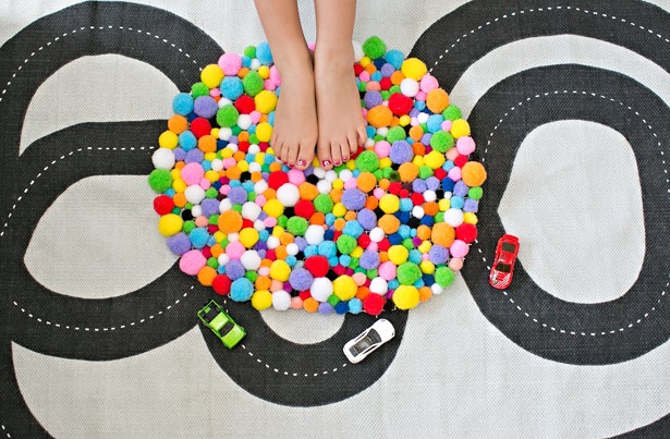 6 kid made diy pom pom rug2.jpg